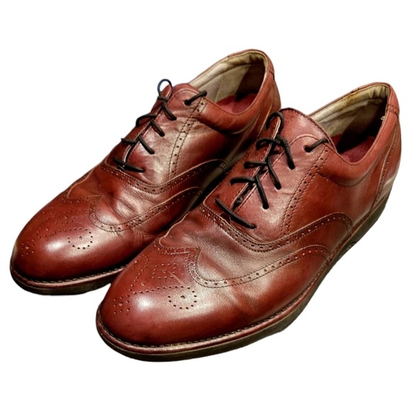Rockport Dresport oxfords cap toe burgundy cordovan shoes size 11.5 - Picture 1 of 7